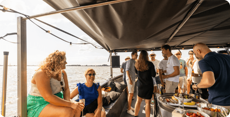 varen op het water teamuitje